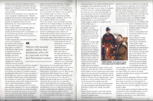 Mensa magazine two pages