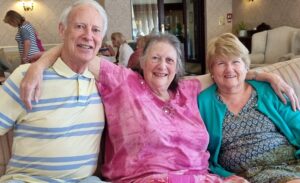 Owen, Bron and Maggie at the Grand Hotel